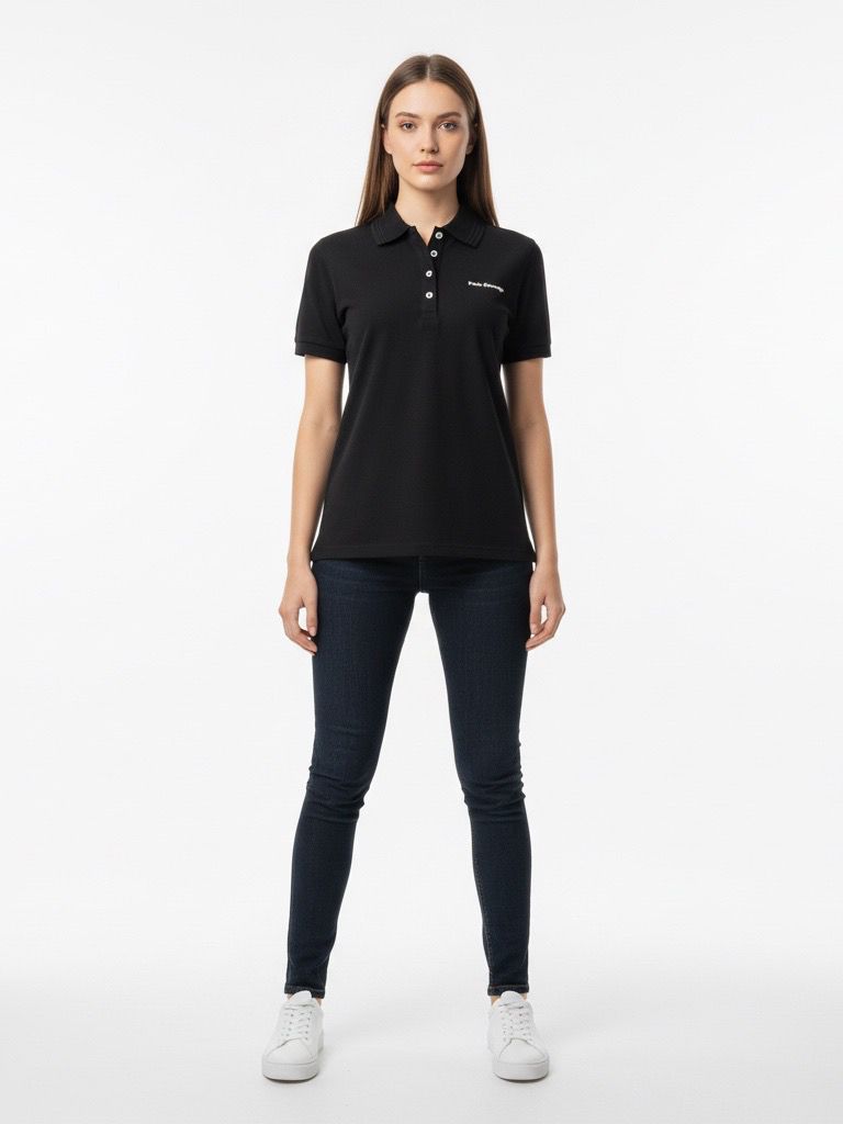 POLO MUJER NEGRO ASABACHE
