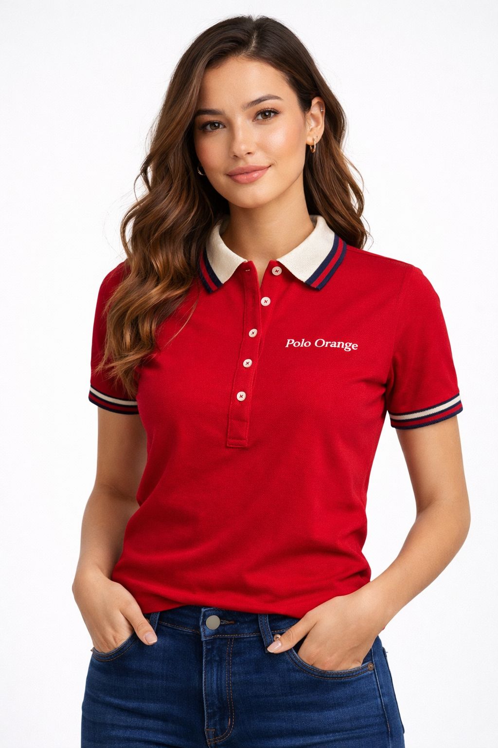 POLO MUJER ROJO MARLBORO ALGODON PERUANO