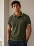 Polo Hombre Verde Militar | Algodón Pima Peruano