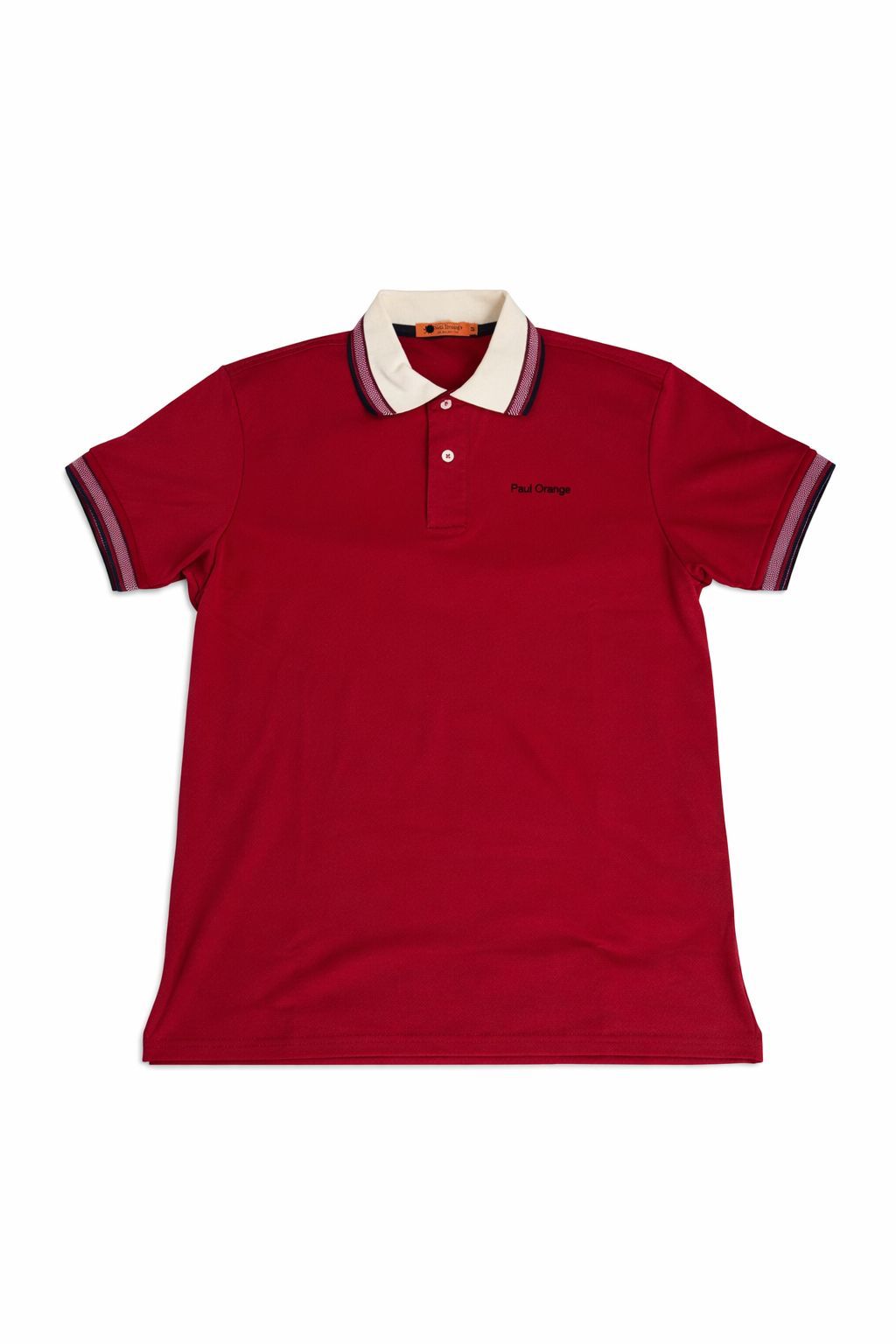 Polo Hombre Rojo Marlboro con Diseño en Cuello y Puños | Algodón Pima