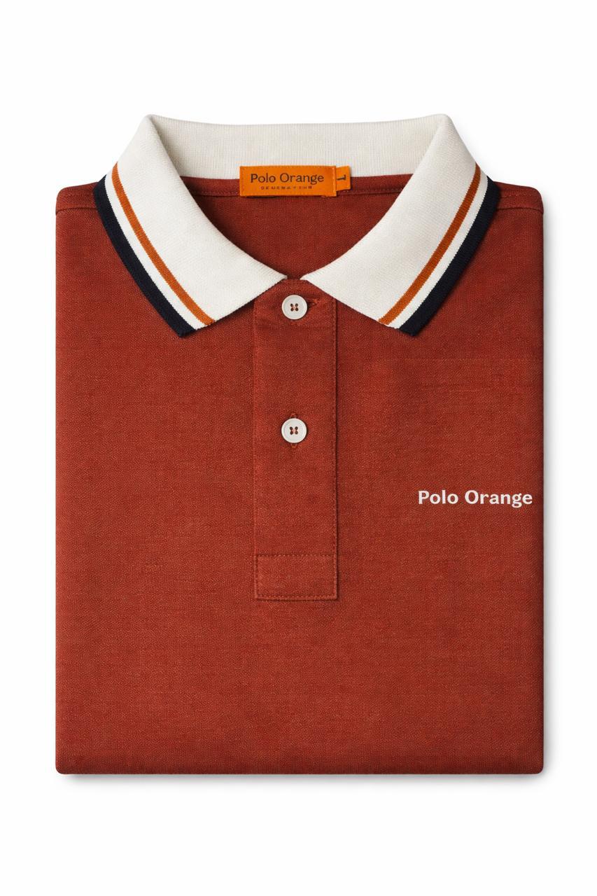 Polo Hombre Terracota Diseño Exclusivo Algodón Pima Peruano