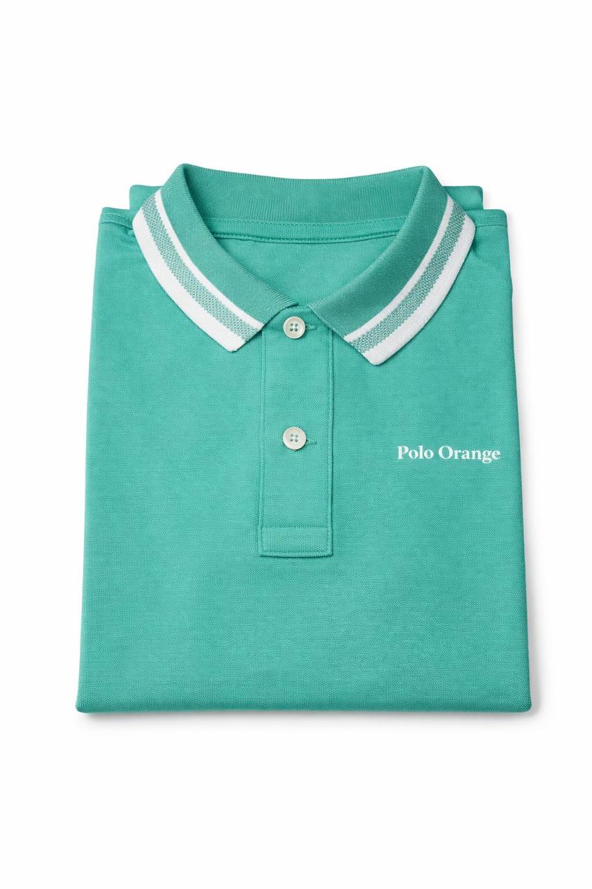 Polo Hombre Verde Claro Algodón Pima Peruano
