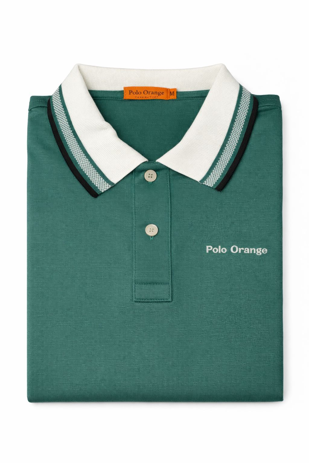 Polo Hombre Verde Esmeralda Diseño de Lujo en Cuello y Mangas | Algodón Pima