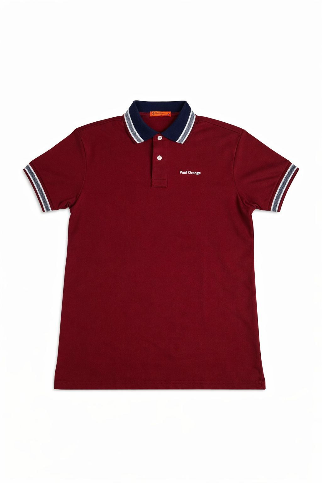 Polo Hombre Vinotinto Cuello Diseñado para Combinación Perfecta Algodón Pima Peruano
