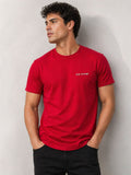 Camiseta Hombre Roja Marlboro Algodón Jersey