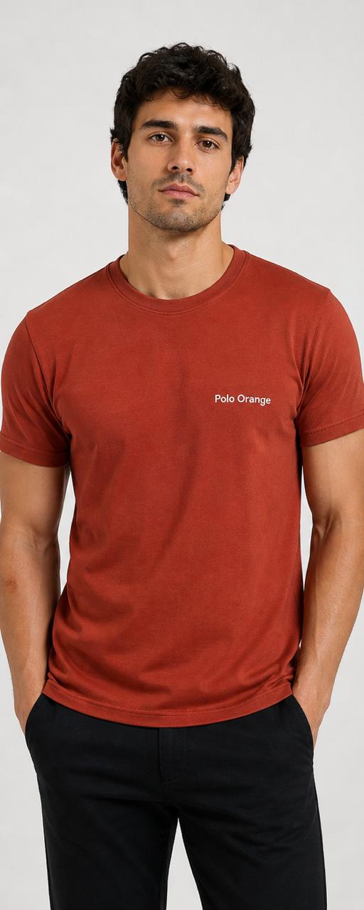 CAMISETA HOMBRE COLOR LADRILLO