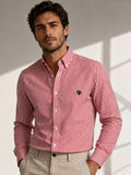 CAMISA PARA HOMBRE RAYAS NARANJA