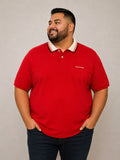 Polo Hombre Rojo Line Algodón Piqué Royal