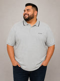 POLO HOMBRE GRIS TALLA GRANDE