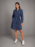 VESTIDO MUJER CAMISERO AZUL NAVY