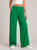 Pantalón Mujer Verde Jade en Viscosa