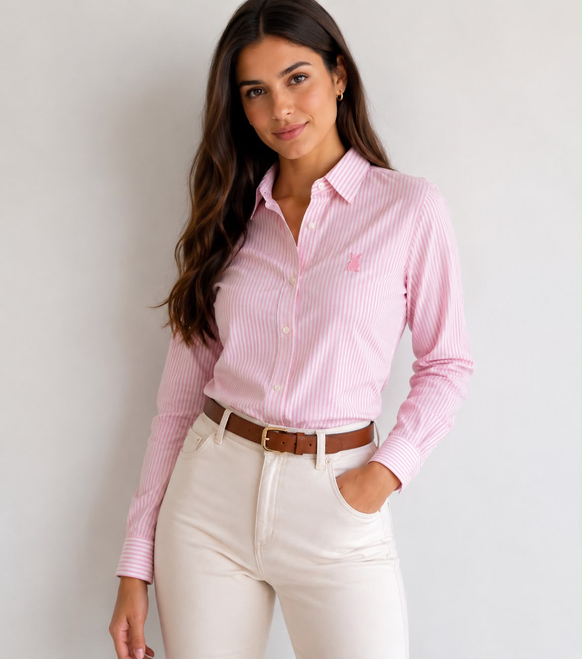 CAMISA MUJER RAYA ROSADA