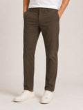 Dril Hombre Café Slim Fit Tiro Medio