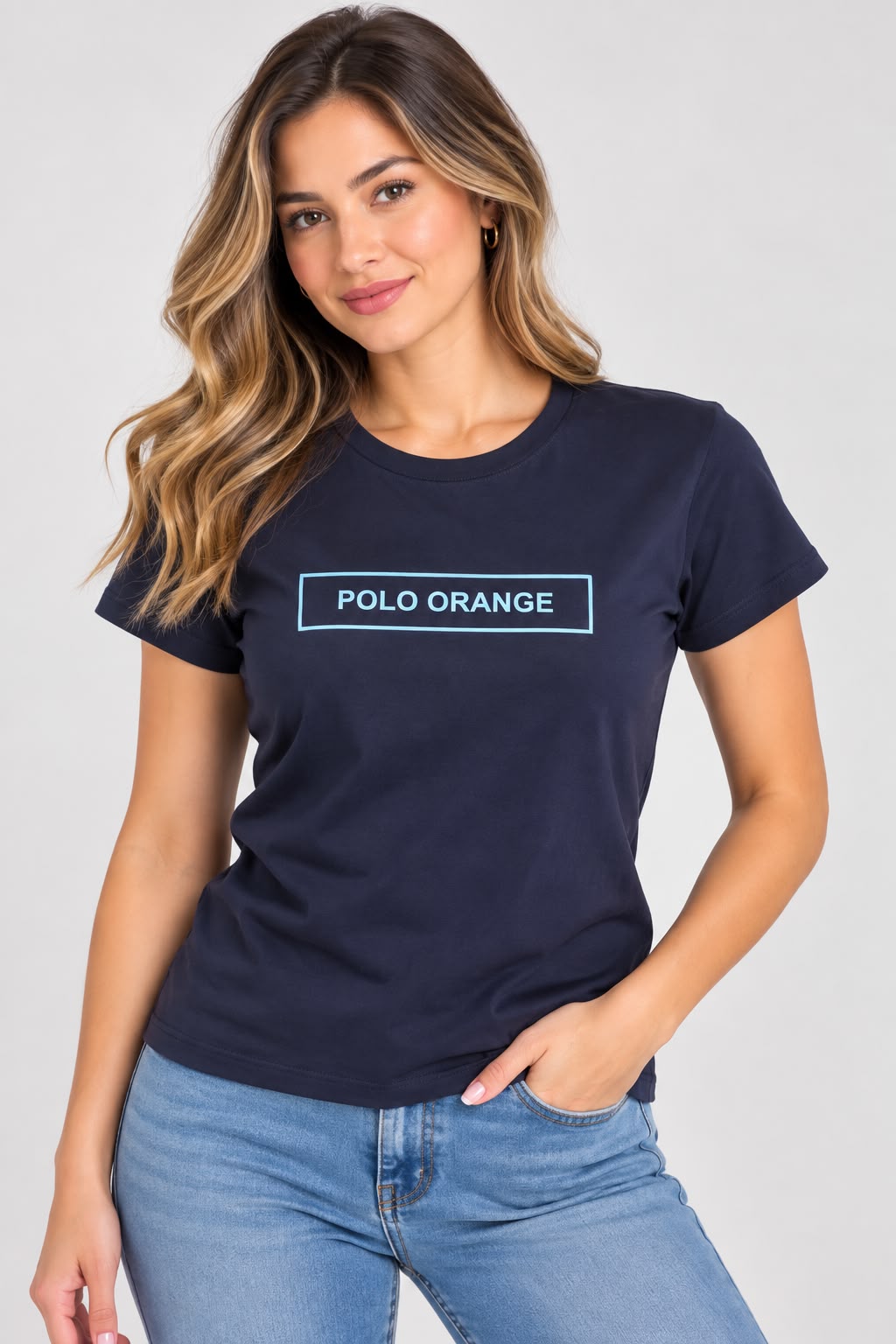 Camiseta para Mujer Azul Navy en Algodón — Diseños Variados
