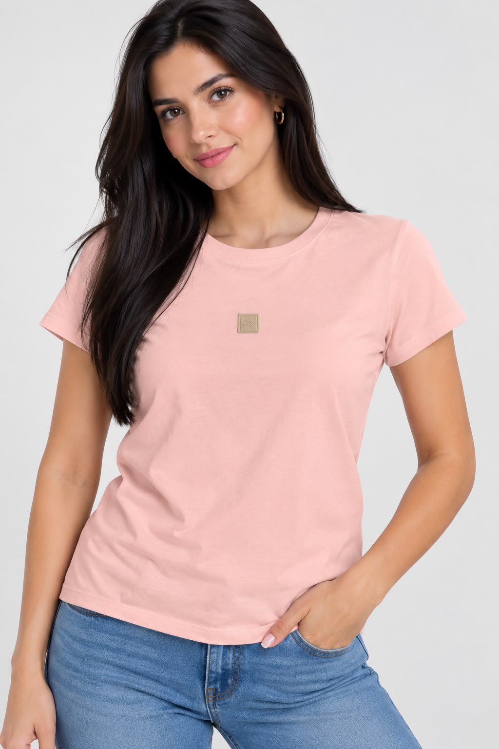 Camiseta para Mujer Rosada Pastel en Algodón