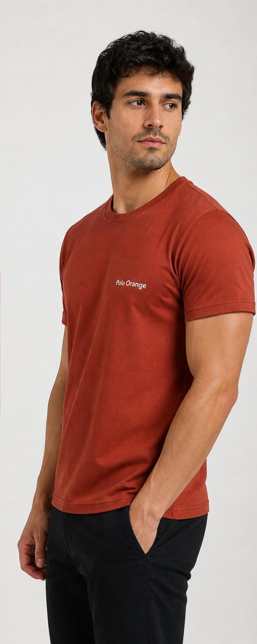 CAMISETA HOMBRE COLOR LADRILLO