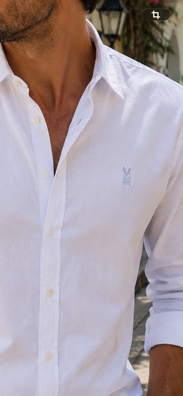 CAMISA HOMBRE BLANCA MERCERIZADA