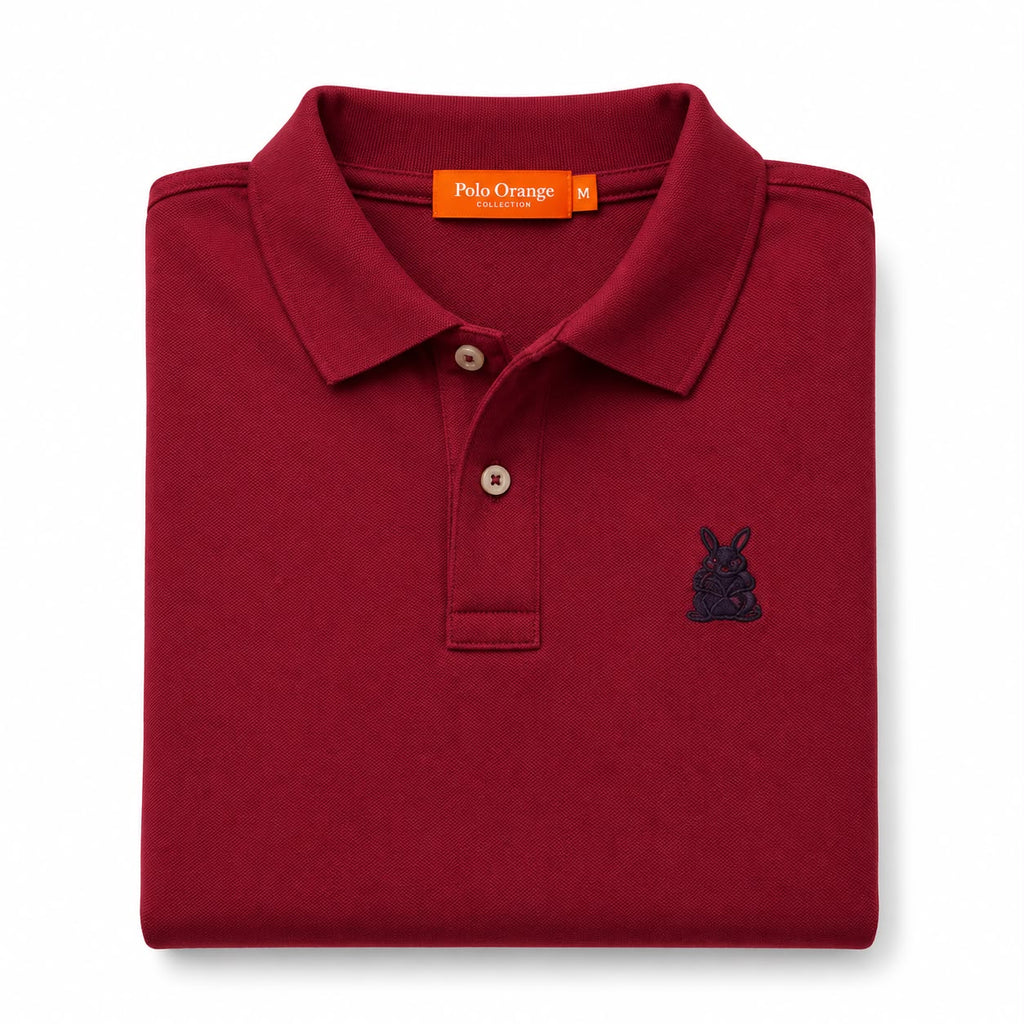 Polo Hombre Vino Tinto Unicolor – Algodón Pima Peruano