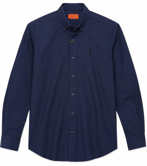 CAMISA HOMBRE AZUL OSCURO MANGA LARGA