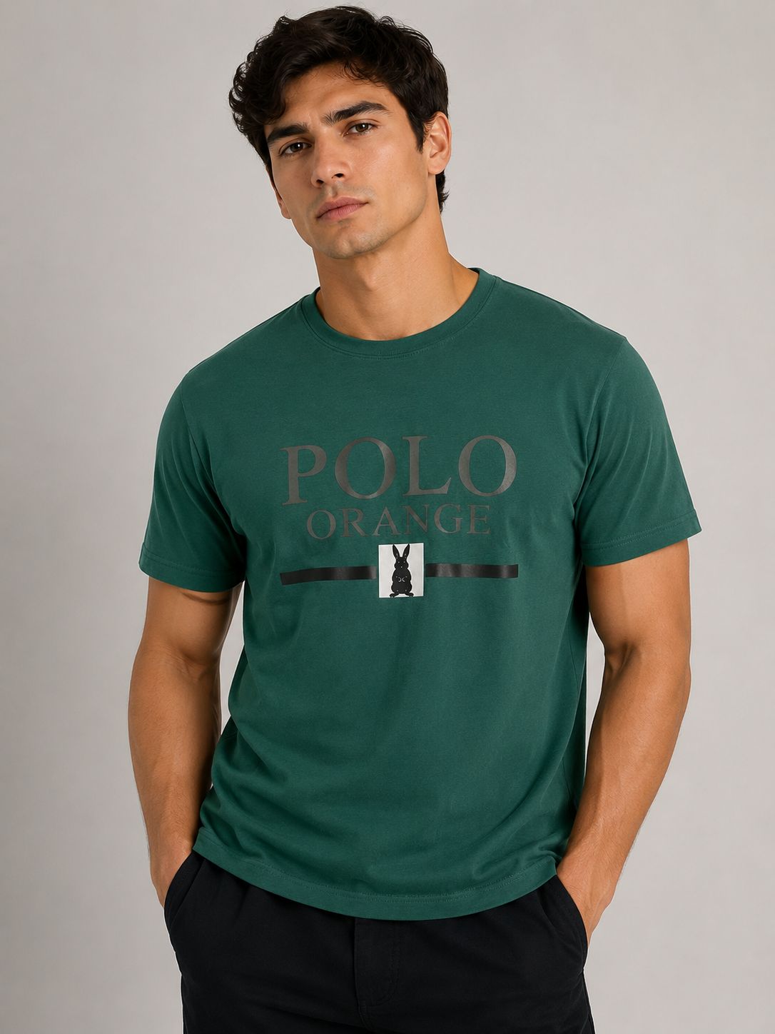 Camiseta Hombre Estampada Algodón