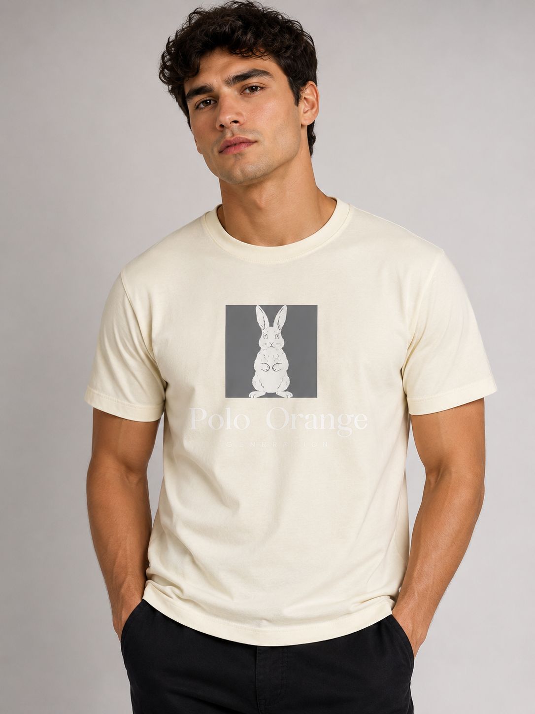 Camiseta Hombre Estampada Algodón