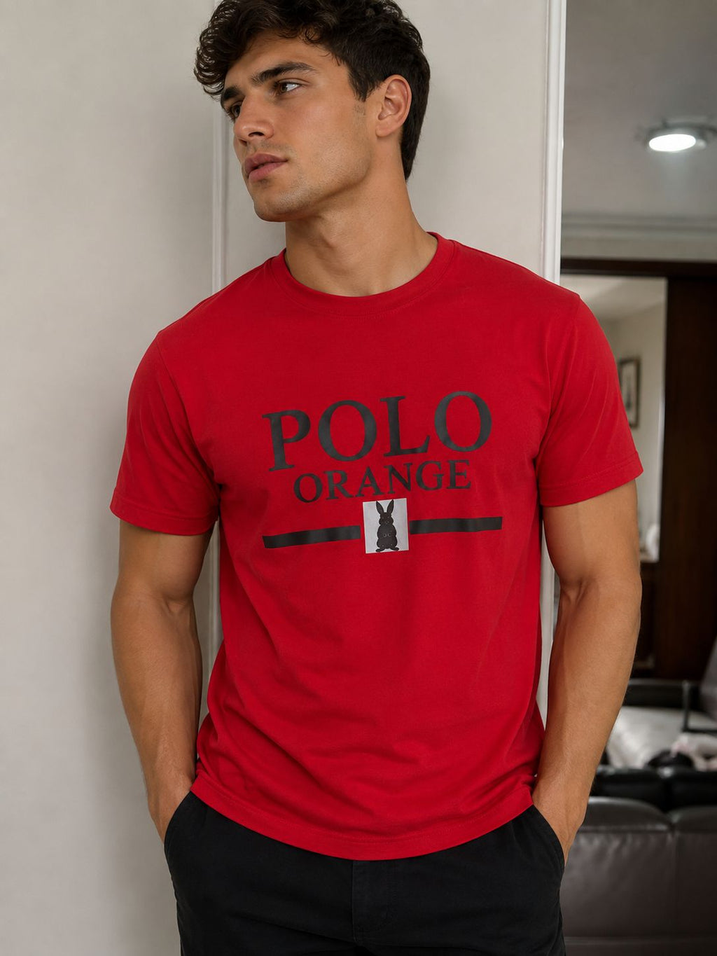 Camiseta Hombre Estampada Algodón