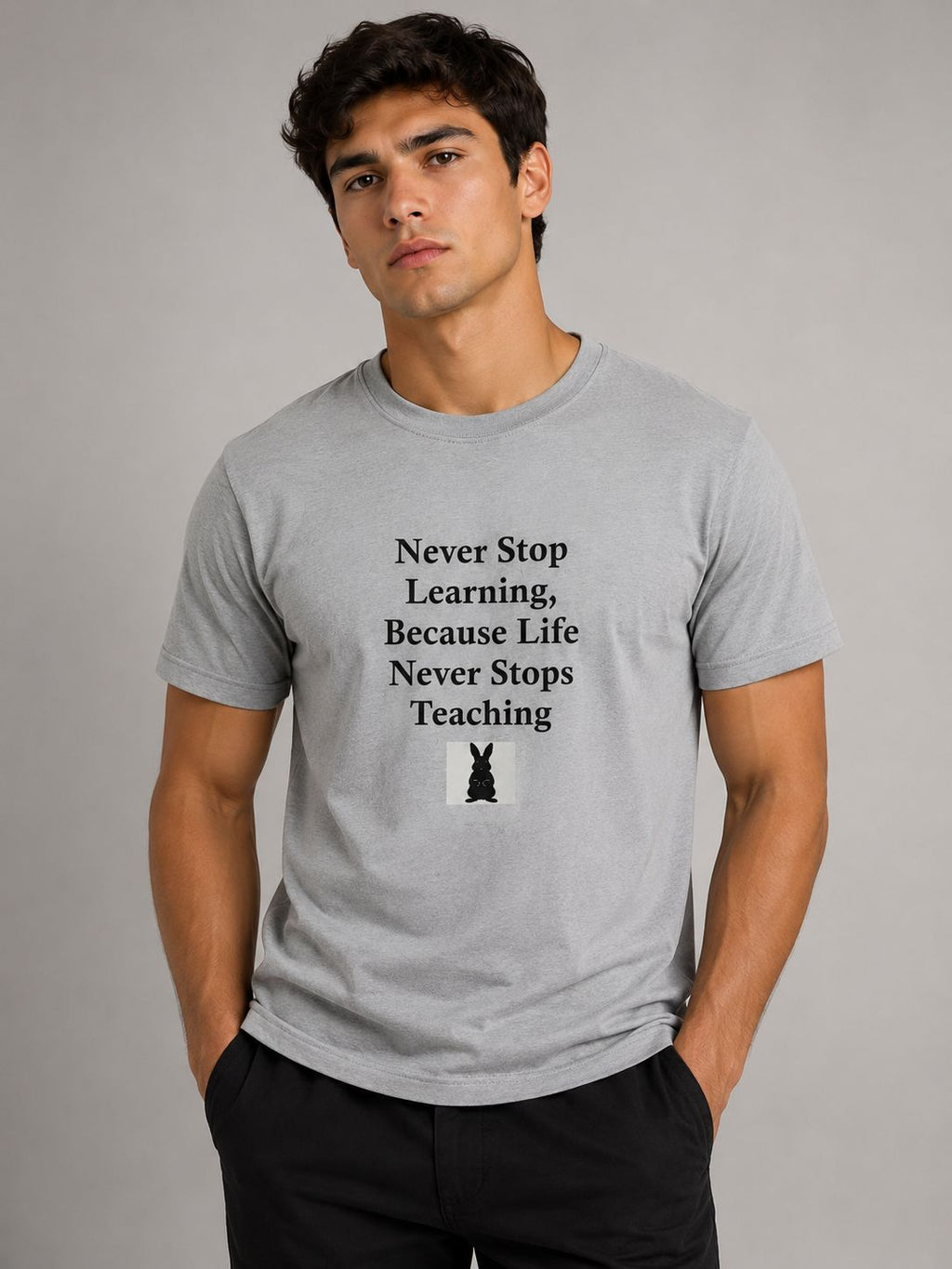 Camiseta Hombre Estampada Algodón