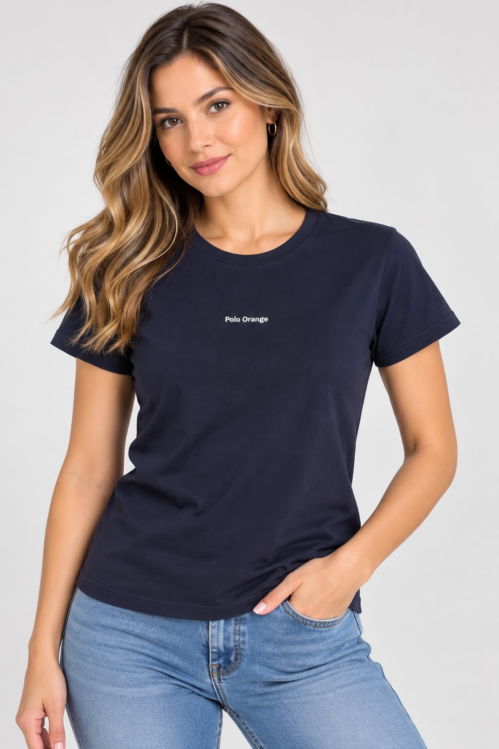 Camiseta para Mujer Azul Navy en Algodón — Diseños Variados