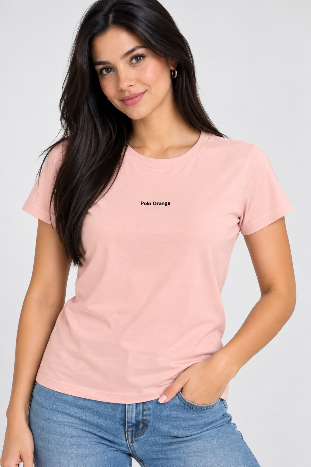 Camiseta para Mujer Rosada Pastel en Algodón