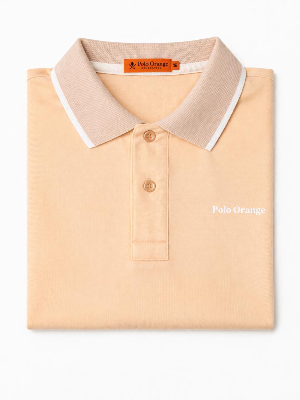 Polo Hombre Curuba Claro Cuello Bordado y Diseño Algodón Pima Peruano