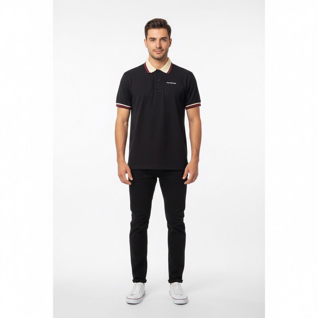Polo Hombre Azul Oscuro Algodón Pima Peruano