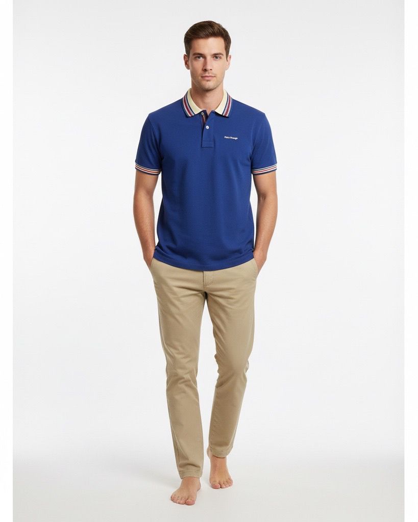 Polo Hombre Azul Rey | Algodón Pima Peruano