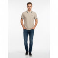 Polo Hombre Gris Medio Algodón Premium