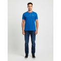 Polo Hombre Harley Azul Rey Cuello Combinado Algodón Pima Peruano