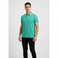 Polo Hombre Verde Claro Algodón Pima Peruano