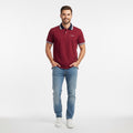 Polo Hombre Vinotinto Cuello Diseñado para Combinación Perfecta Algodón Pima Peruano